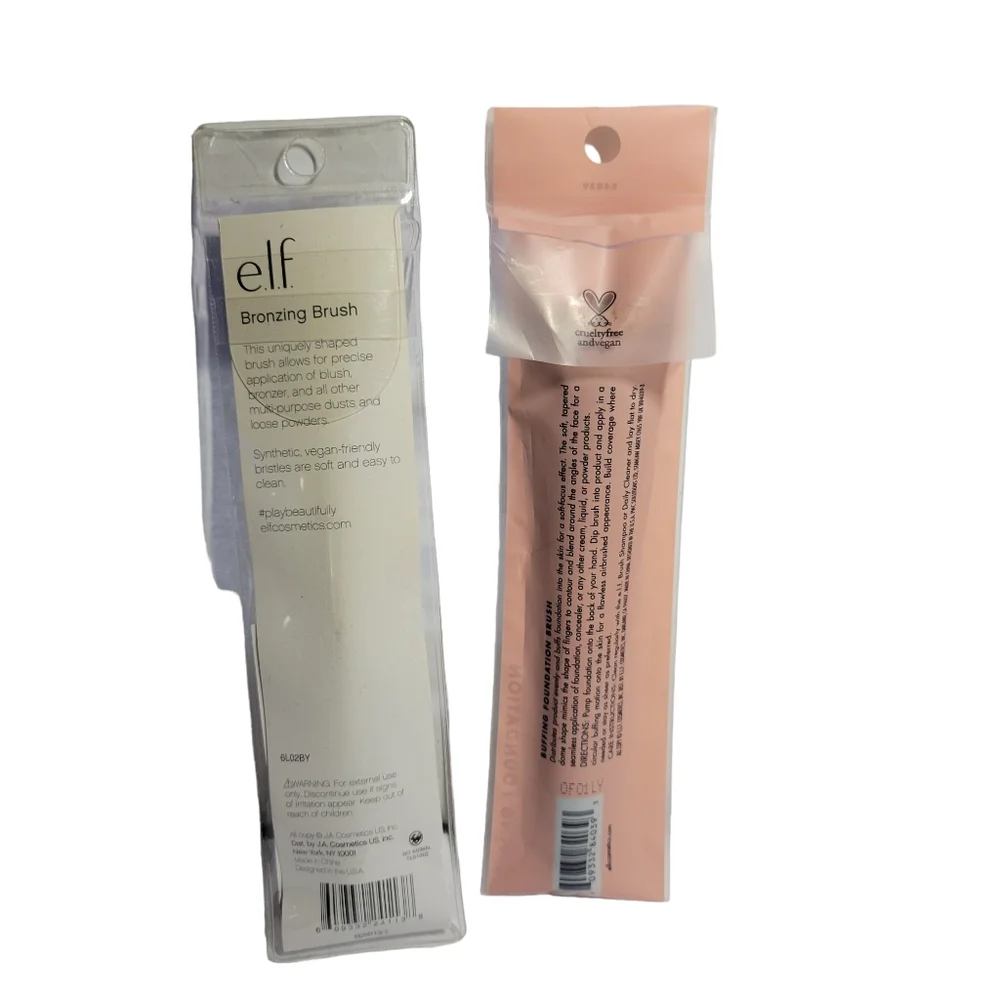 NWOT ELF Buffing & Bronzing Brush Duo
